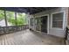 Spacious outdoor deck with sliding glass doors and views of the backyard at 2859 Wood Park Nw Trce, Kennesaw, GA 30152