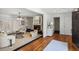 Spacious living room with fireplace, hardwood floors, and neutral color palette at 5270 Forest Brook Pkwy, Marietta, GA 30068
