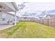 Spacious backyard with a well-maintained lawn and wooden fence, perfect for outdoor activities at 101 Wins Walk, Cartersville, GA 30121
