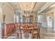 Spacious dining room with coffered ceiling, hardwood floors, and elegant furnishings for formal gatherings at 101 Wins Walk, Cartersville, GA 30121