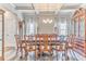 Formal dining room with hardwood floors, coffered ceiling, and antique china cabinets at 101 Wins Walk, Cartersville, GA 30121