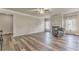 Expansive living room featuring wood floors, a fireplace, and ample natural light at 101 Wins Walk, Cartersville, GA 30121