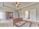 Spacious main bedroom with plush carpet, and open doorways to other rooms and the connected bath at 101 Wins Walk, Cartersville, GA 30121