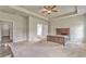 Spacious main bedroom with plush carpet, and open doorways to other rooms and the connected bath at 101 Wins Walk, Cartersville, GA 30121