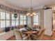 Inviting breakfast nook with bay windows, built-in bench, and decorative plates at 1292 Green Turf Dr, Snellville, GA 30078