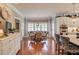 Bright kitchen featuring a breakfast nook with bay windows and a built-in bench at 1292 Green Turf Dr, Snellville, GA 30078