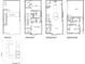 Detailed floor plan showcasing the layout of the home, including the rooftop terrace, bedrooms, kitchen, living area and garage at 1962 8Th St, Chamblee, GA 30341