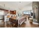 Open concept living space with a gourmet kitchen, pool table and city views at 270 17Th Nw St # 1113, Atlanta, GA 30363
