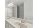 Bathroom vanity features double sinks, lots of counter space, and a large mirror at 49 Willow Gln, Atlanta, GA 30342