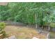 Fenced backyard with mature trees providing shade and privacy at 1335 Vine Cir, Mcdonough, GA 30253