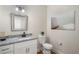This bathroom features a granite countertop, framed mirror and includes a toilet at 174 Crumley St, Atlanta, GA 30312