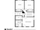 Second floor plan featuring three bedrooms, two bathrooms, a hall, and a walk-in closet at 174 Crumley St, Atlanta, GA 30312