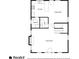 First floor plan featuring kitchen, dining area, living room, laundry, and bath at 174 Crumley St, Atlanta, GA 30312