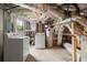 Basement laundry area with washer, dryer, and utility systems at 1903 Lochlomand Se Ln, Smyrna, GA 30080