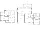 Floor plan showing the layout of the basement and main level of the home at 1903 Lochlomand Se Ln, Smyrna, GA 30080