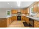 Kitchen featuring wood cabinets, stainless appliances, granite countertops and laminate flooring at 1903 Lochlomand Se Ln, Smyrna, GA 30080