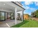 Spacious patio with view of open lawn, great for outdoor relaxation and entertainment at 711 Dodd N Ln # 166, Buford, GA 30518