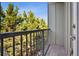 This balcony has privacy and scenic views of the surrounding lush greenery, offering a serene retreat at 1199 Huff Nw Rd # 127, Atlanta, GA 30318