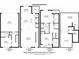 Detailed floor plan of a multi-level house, showing room dimensions and layout including basement, garage and balcony at 1199 Huff Nw Rd # 127, Atlanta, GA 30318