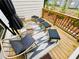 Outdoor deck furnished with stylish seating, a cozy rug, and umbrella, creating a relaxing space at 1320 Stanley Park Dr # 141, Decatur, GA 30033