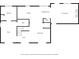 Floor plan showing layout of the living room, kitchen, bedroom, and bathrooms at 4205 Mabry Ne Rd, Roswell, GA 30075