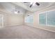 Spacious main bedroom with lots of natural light, trey ceilings, ceiling fan and neutral colors at 4957 Day Lily Nw Way, Acworth, GA 30102
