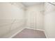 Walk-in closet with wall-mounted shelving units and plush carpeting at 4957 Day Lily Nw Way, Acworth, GA 30102