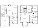 Detailed floor plan showcasing the layout of both floors of the house at 891 Channel Dr, Lawrenceville, GA 30046