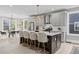 Beautiful kitchen with a large central island and a view of the dining area at 101 Fairfield Ct, Atlanta, GA 30314