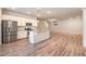 Modern kitchen with stainless steel appliances, granite countertops, and a large island at 3919 Shelleydale Dr, Powder Springs, GA 30127