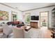 Comfortable living room with large windows allowing for lots of natural light at 574 Chicasaw Ne Dr, Marietta, GA 30060