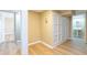 Finished basement includes laminate flooring, utilities access and a full bathroom at 3112 Calumet Nw Cir, Kennesaw, GA 30152