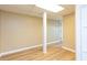 Finished basement space features neutral paint and wood-look laminate flooring at 3112 Calumet Nw Cir, Kennesaw, GA 30152