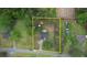 Aerial shot showcasing a property with expansive lot and surrounding trees at 1959 Christian Circle, Conyers, GA 30013