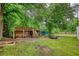 Spacious backyard with an outbuilding offers versatile outdoor space at 1959 Christian Circle, Conyers, GA 30013