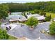 Aerial view of the Country Walk community pool and tennis courts at 3285 Country Walk Dr, Powder Springs, GA 30127