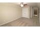 Spacious bedroom featuring neutral walls, carpeting and double closet at 4024 Broadmoor Sw Ct, Austell, GA 30106