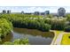 Scenic aerial view of lush landscapes, a serene lake, and cityscapes at 12 Dunwoody Springs Dr # 12, Atlanta, GA 30328