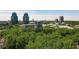 Aerial view of the surrounding tree canopy and skyline at 12 Dunwoody Springs Dr # 12, Atlanta, GA 30328