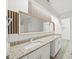 Bathroom with granite countertops, double sinks, and modern vanity at 12 Dunwoody Springs Dr # 12, Atlanta, GA 30328