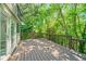 Spacious deck surrounded by lush trees, offering a serene and private outdoor space at 12 Dunwoody Springs Dr # 12, Atlanta, GA 30328