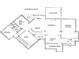 Layout of basement that includes a theatre, gym, covered patio, and vault/storm shelter at 8 Ripplewood Trl, Euharlee, GA 30145