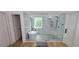 Spa bathroom featuring a soaking tub and frameless shower at 8 Ripplewood Trl, Euharlee, GA 30145
