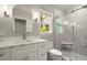 Elegant bathroom with marble countertop, glass shower, and modern fixtures at 1200 Bay Pointe Terr Ter, Alpharetta, GA 30005