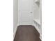 Organized mudroom area featuring built-in storage and seamless access to the home's interior at 1405 Attwater Dr, Atlanta, GA 30316