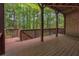 Spacious, covered back deck overlooking a serene wooded area of the property at 2664 Long Pointe, Johns Creek, GA 30076