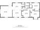 Detailed floor plan of the house layout showing room dimensions and layout at 3428 Quail Sw Run, Marietta, GA 30008