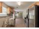Kitchen with stainless steel appliances offering an open view to the living space, perfect for entertaining at 1013 Odelle Cir, Mcdonough, GA 30253