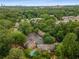 Aerial shot featuring townhomes, a pool, ample parking, and lush greenery in a vibrant community at 1105 Clairemont Ave # O, Decatur, GA 30030