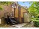 Exterior view of the stairs leading up to the home, complemented by a small storage shed at 1105 Clairemont Ave # O, Decatur, GA 30030
